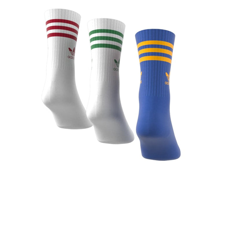 adidas Crew 3 Stripe 3 Pack Socks