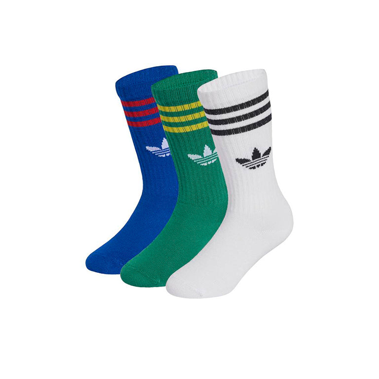 adidas Kids Crew 3 Pack Socks