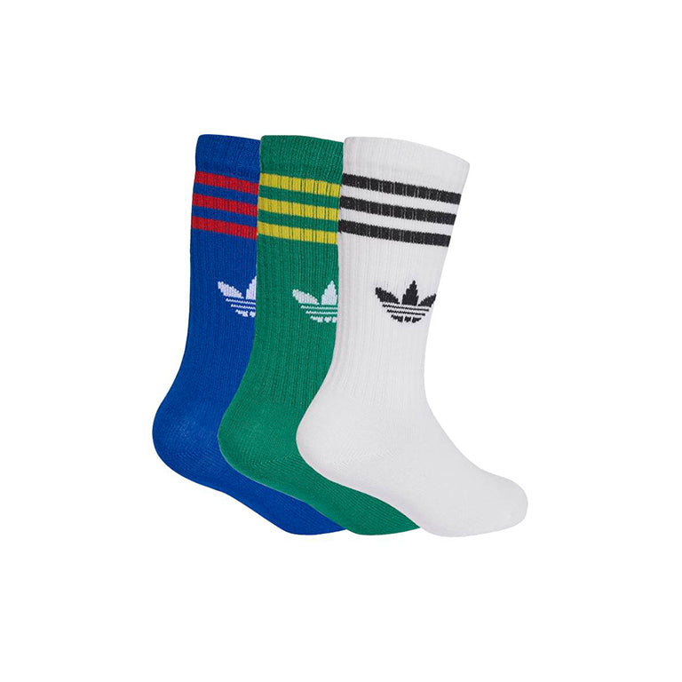 adidas Kids Crew 3 Pack Socks