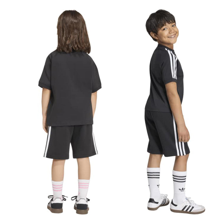 adidas 3 Stripe Short and T-Shirt Set