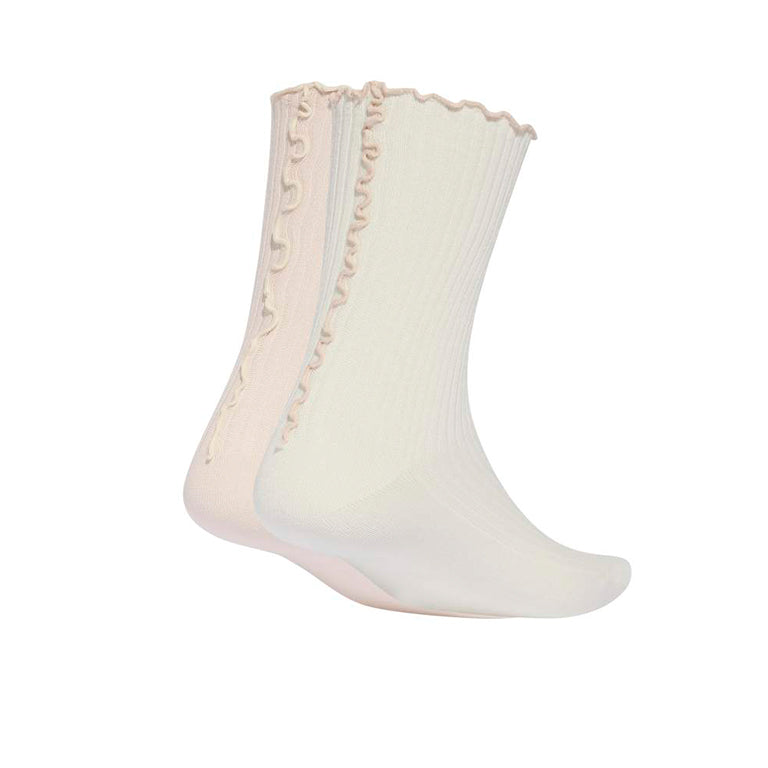 adidas Ruffle Crew 2 Pak Socks