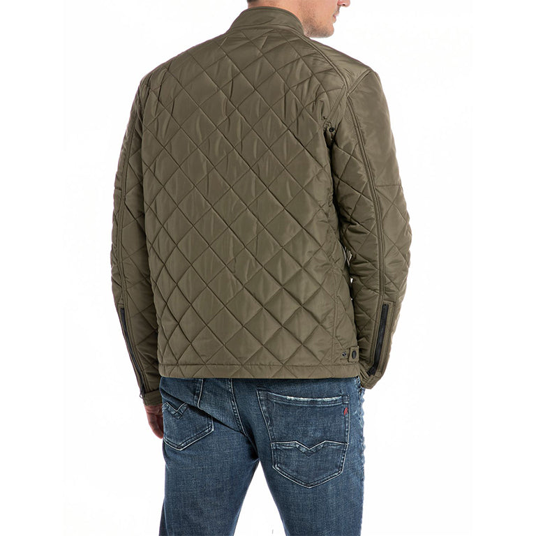 Replay Quilted Biker Jacket