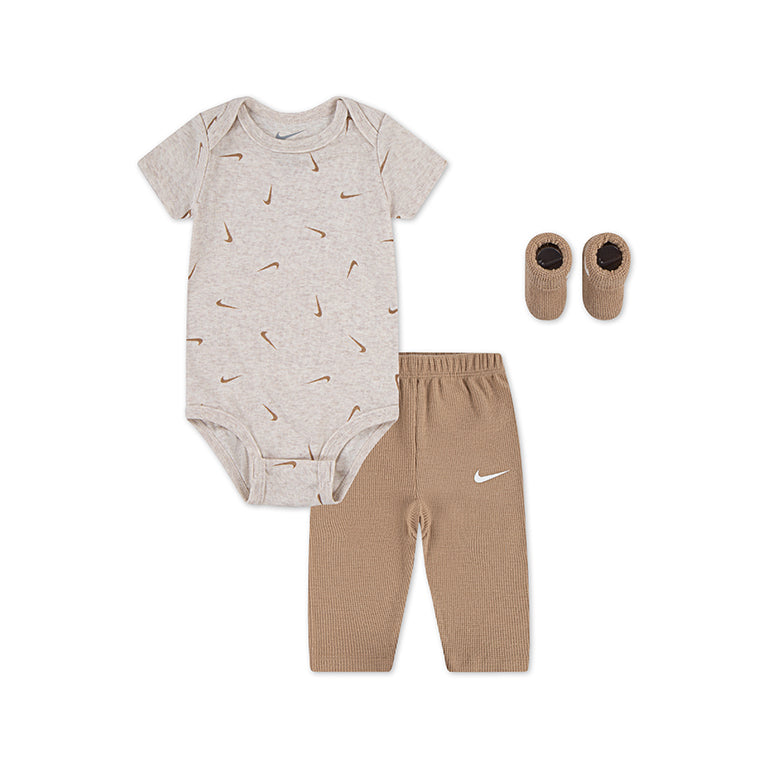 Nike 3 Piece Bodysuit and Waffle Pants Set