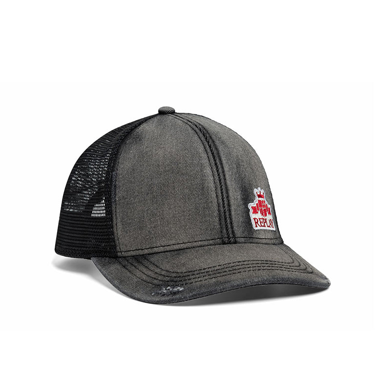 Replay Washed Denim Trucker Cap