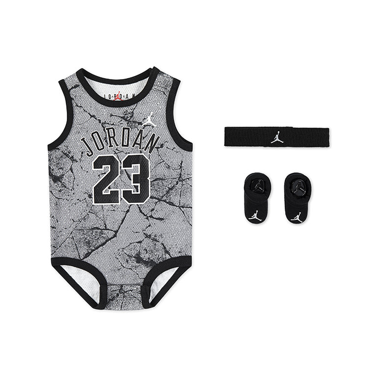 Jordan Infant 3 Piece Jordan 23 All Over Print Jersey Set