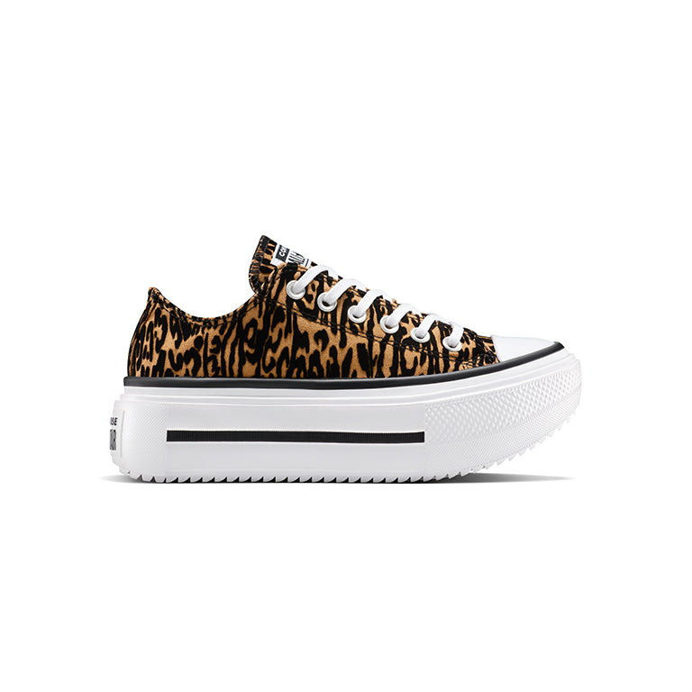 Converse Chuck Taylor All Star Lift Double Stack Leopard Low