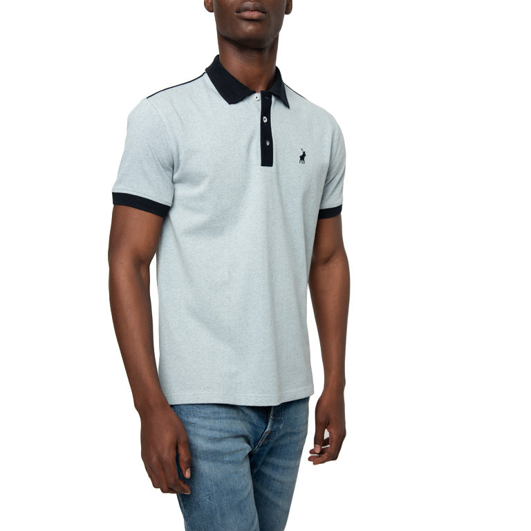 Polo Contrast Collar Piping Polo T-Shirt