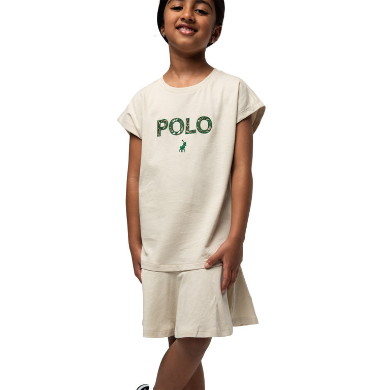 Polo Kids Emily Embroidered Dress Putty
