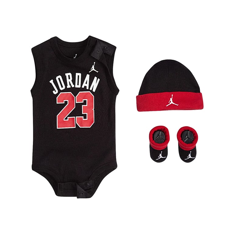 Jordan 23 Jersey Hat Bodysuit and Booty Set