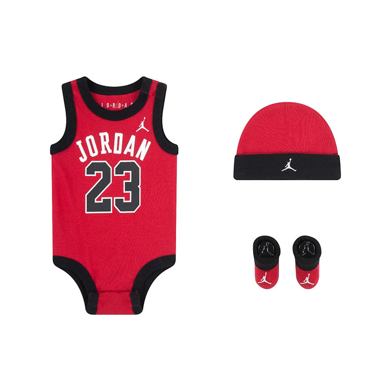 Jordan 23 Jersey Hat Bodysuit and Booty Set